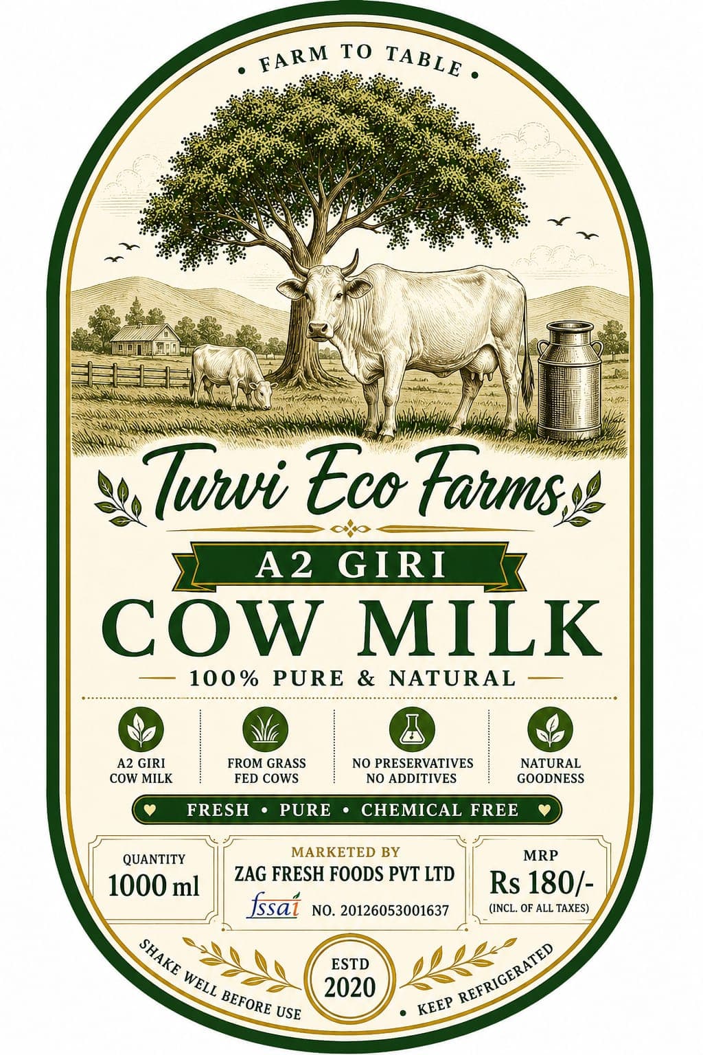 A2 Desi Cow Milk