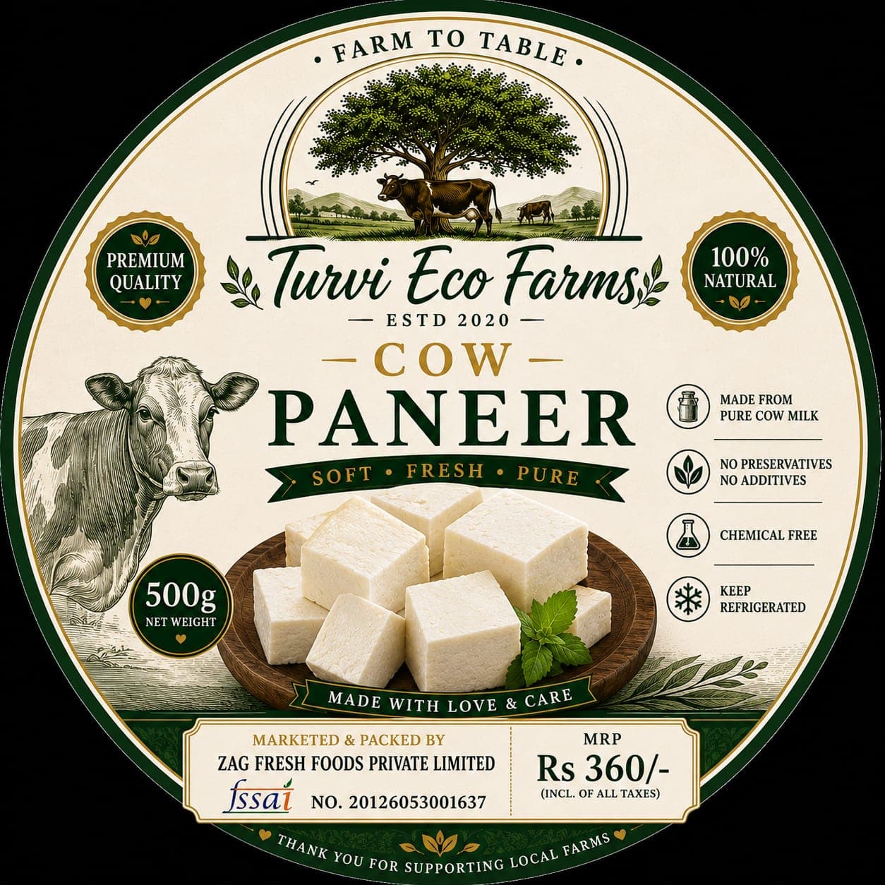 Cow paneer